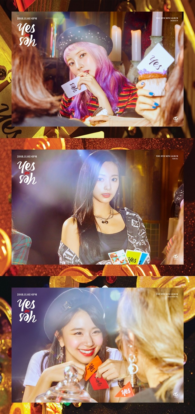 ▲ 트와이스(TWICE) 다현, 채영, 쯔위가 신곡 'YES or YES'의 개인 티저를 통해 강렬한 매력을 발산하며 컴백 기대감을 높였다. JYP엔터테인먼트