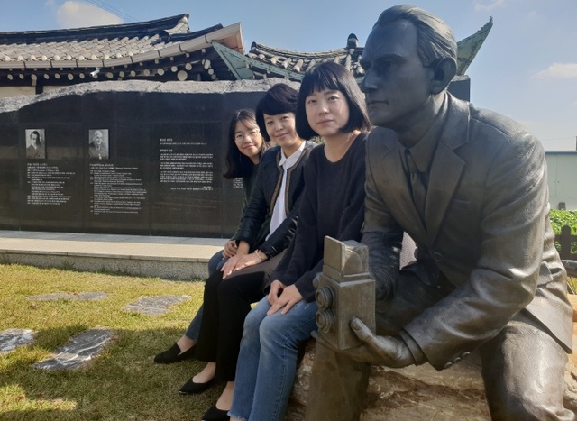 ▲ 3.1운동 100주년 기념사업 시민서포터즈 (오른쪽부터)금혜정, 설은경, 김솔씨.