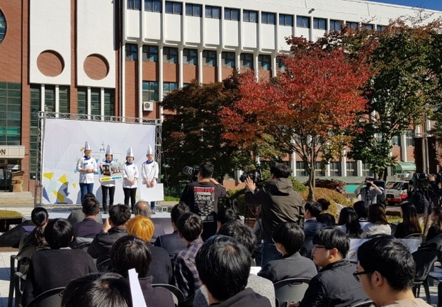 ▲ 김포대학교 참가팀 피칭