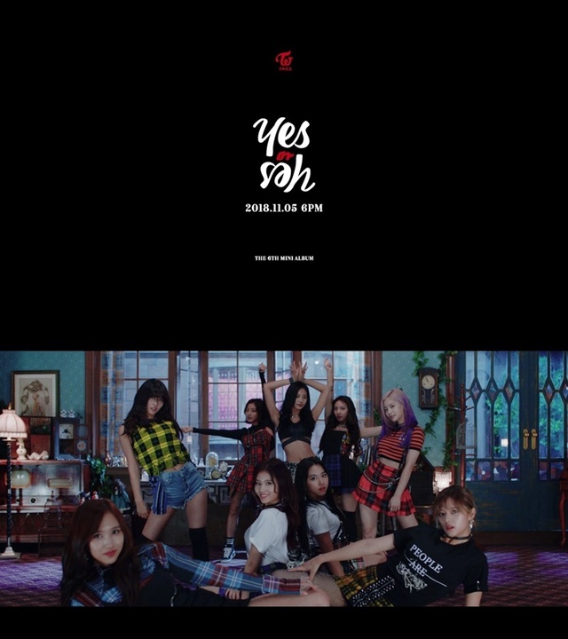 ▲ 트와이스가 신곡 'YES or YES'의 안무 일부를 엿볼 수 있는 뮤직비디오 티저 영상을 공개했다. JYP 엔터테인먼트