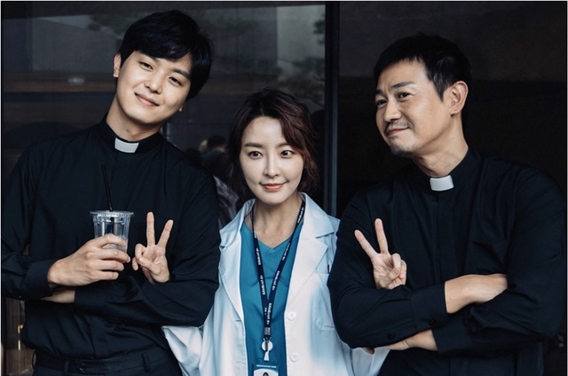 ▲ '프리스트' 연우진 정유미 박용우. OCN