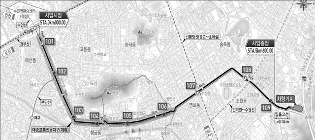 트램 노선도