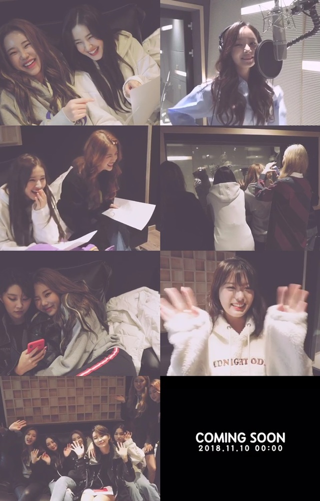 ▲ 모모랜드 녹음 스포 영상 이미지.