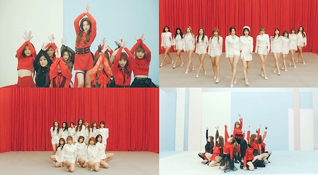▲ 아이즈원 '라비앙로즈' 뮤직비디오 퍼포먼스 버전 스틸. 아이즈원 공식 유튜브 채널