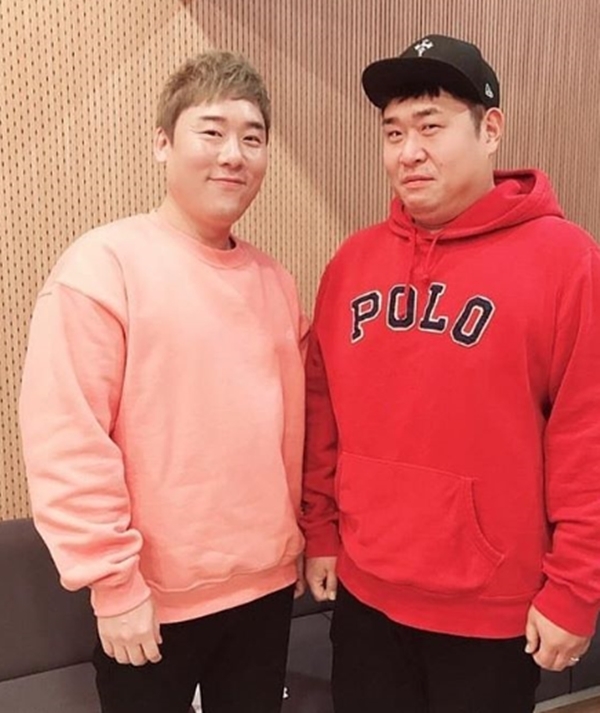 ▲ 개그맨 최성민(왼쪽) 문세윤. 최성민 인스타그램