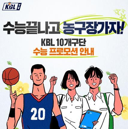 ▲ KBL 10개구단 수능프로모션 진행.KBL 제공