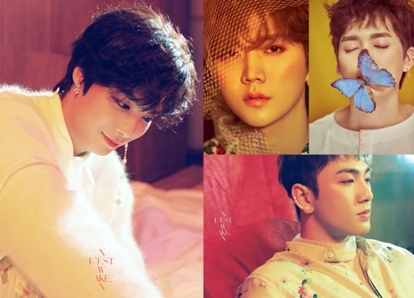 뉴이스트 W 신규 앨범 'WAKE,N(웨이크,앤)' 첫 오피셜 포토. 플레디스 엔터테인먼트