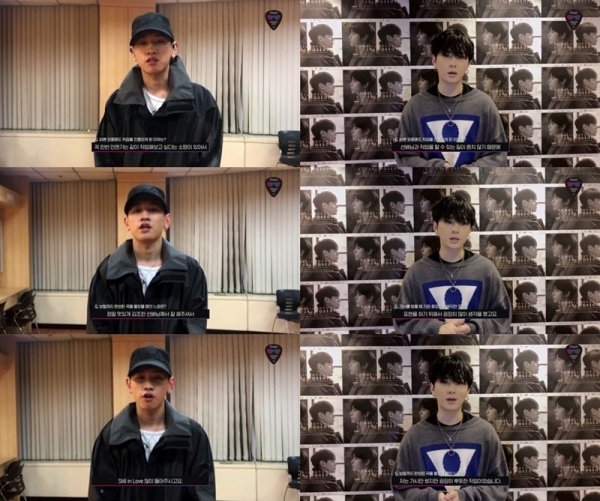 가수 크러쉬와 하이라이트 용준형이 김조한과의 뿌듯했던 협업 소감을 공개했다. 멜론 매거진 크러쉬, 용준형 인터뷰 영상 캡처