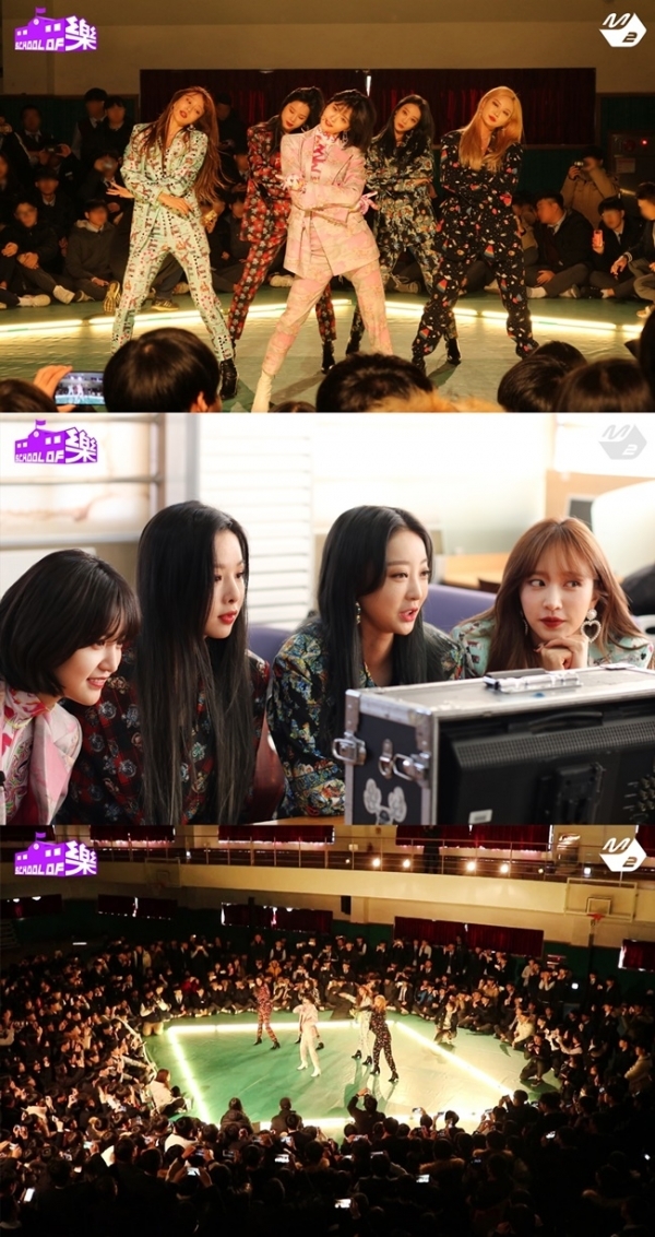 '스쿨 오브 락'에 출연한 걸그룹 EXID. Mnet M2