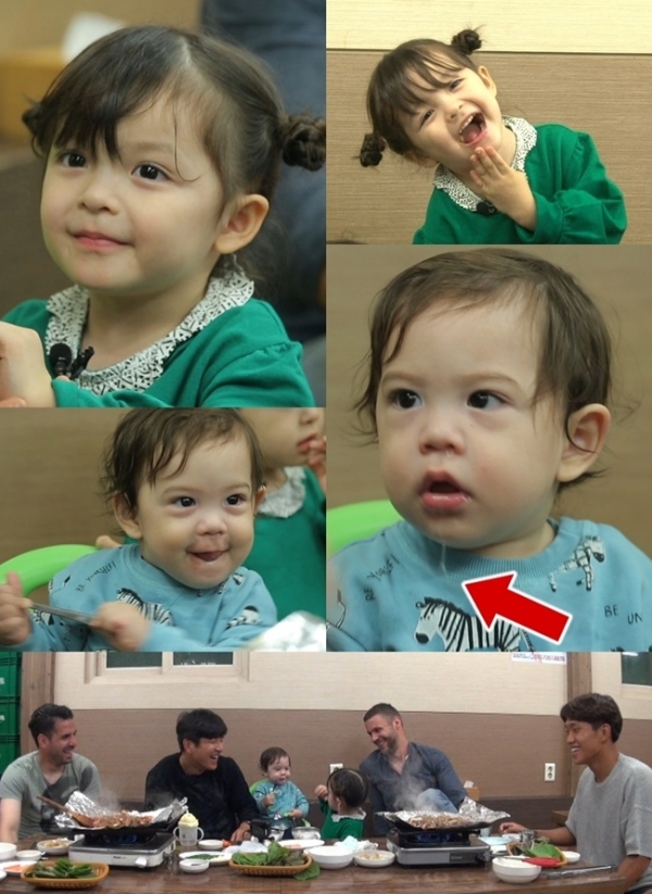 '슈퍼맨이 돌아왔다'의 나은 건후 남매. KBS2