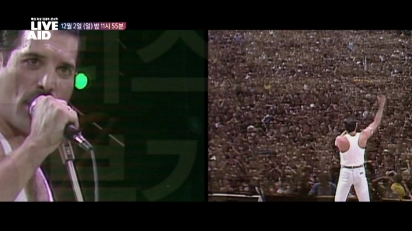1985년 '퀸'의 전설적인 공연인 '라이브 에이드(Live Aid)'를 재편집해 방송했다. MBC