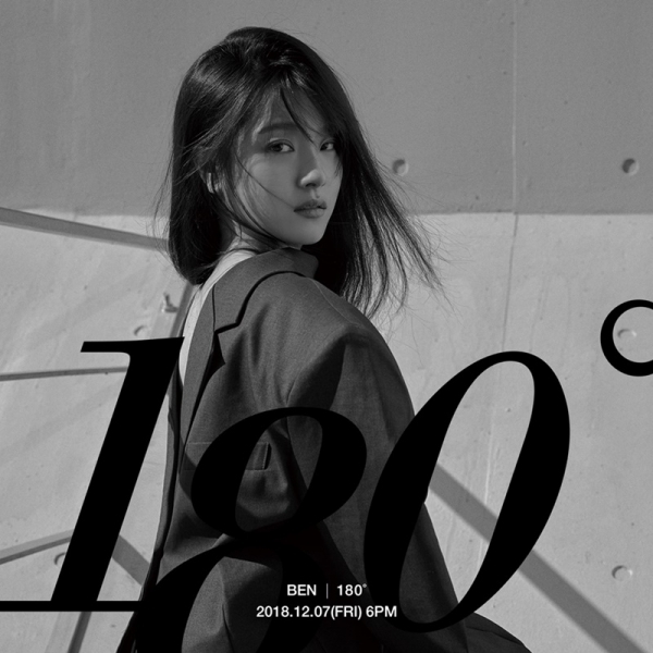 벤, 새 미니앨범  '180˚' 커버 이미지. 메이저나인