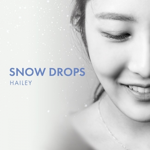 헤일리 세 번째 싱글 'SNOW DROPS' 커버 이미지. 팝뮤직