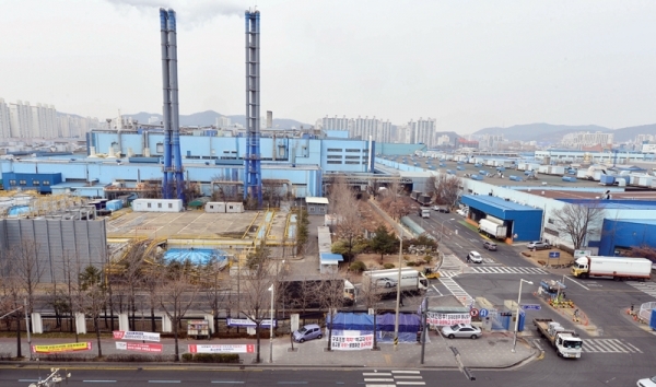 한국지엠 부평공장 전경