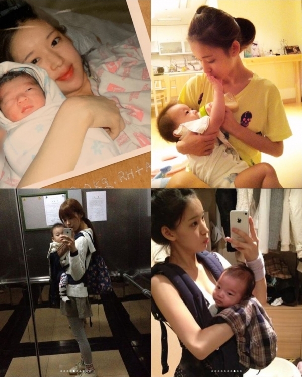 배우 박환희가 아들을 출산하던 당시의 사진을 공개했다. 인스타그램