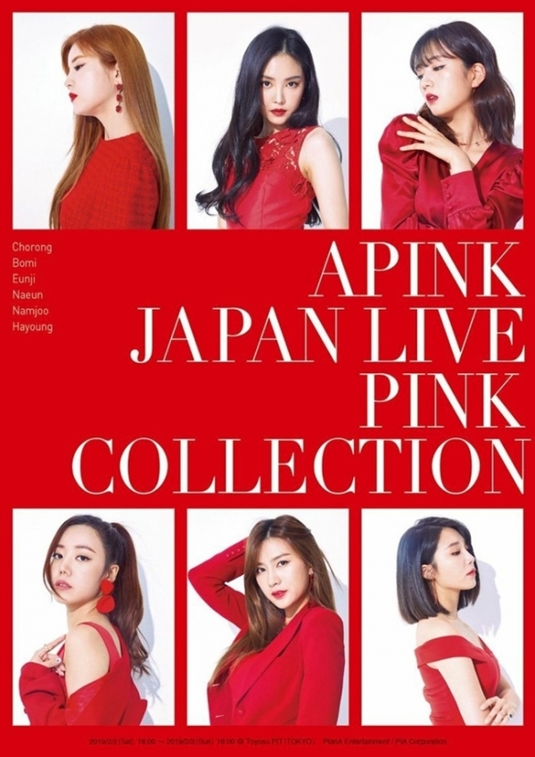 에이핑크 일본 콘서트 포스터. 플랜에이엔터테인먼트