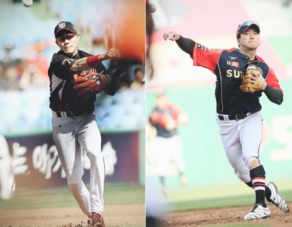 ▲ 심우준, 정현. KT 위즈 제공