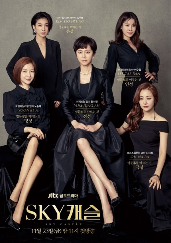드라마 '스카이캐슬' 포스터. JTBC