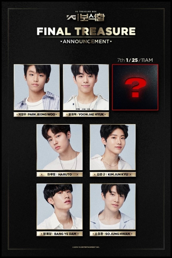 YG 차세대 보이그룹 마지막 멤버가 25일 오전 11시에 공개된다. YG엔터테인먼트