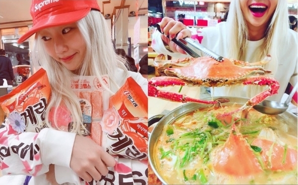 가수 효린. 인스타그램