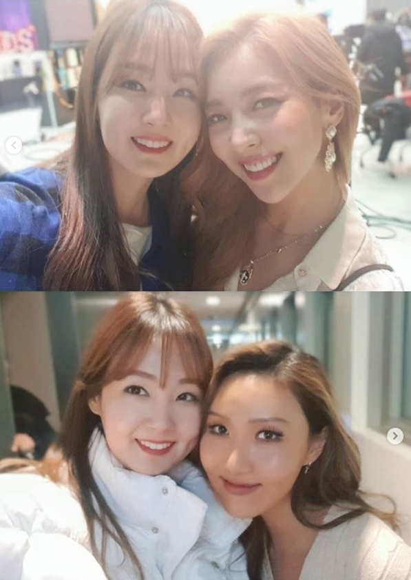 오정연 아나운서가 화사와 루나와 함께 찍은 사진을 공개했다. 오정연 인스타그램