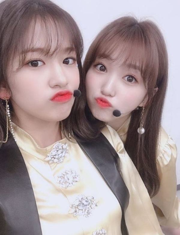 걸그룹 아이즈원 안유진(왼쪽) 야부키 나코. 공식 인스타그램