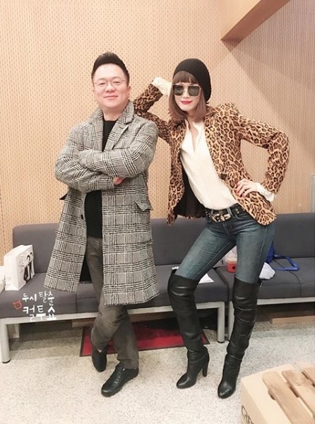 '컬투쇼' 김태균(왼쪽)과 모델 송경아. '컬투쇼' 공식 인스타그램