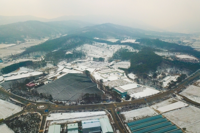 ▲ 용인시 처인구 원삼면 일대 전경.