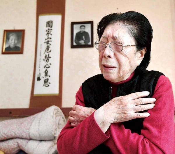 제100주년 3•1절을 하루 앞둔 28일 안중근 의사의 외손녀 황은주 여사(91)가 일제강점기 시절 독립운동가의 가족으로서 모진 압박과 감시 속에 살아왔던 삶에 대해 이야기 하고 있다. 김시범기자