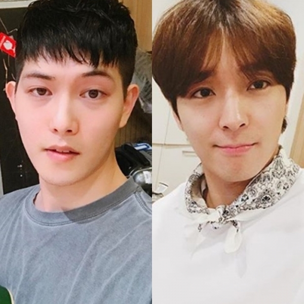 씨엔블루 이종현(왼쪽)과 FT아일랜드 최종훈(오른쪽). 인스타그램