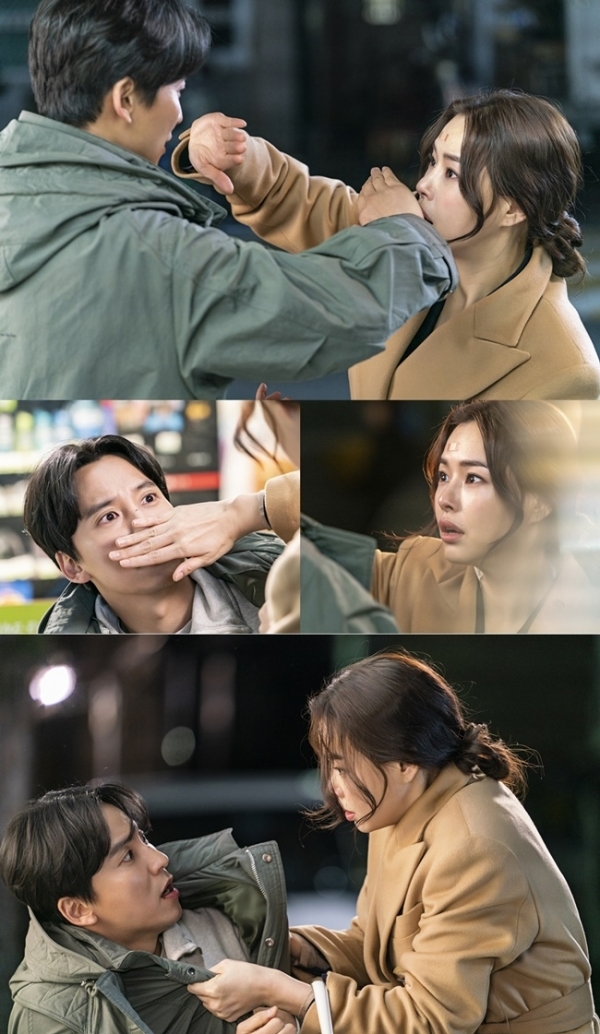 '열혈사제' 김남길 이하늬 현장 스틸. SBS