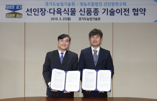경기도농업기술원, 선인장ㆍ다육식물 신품종 기술이전 MOU.