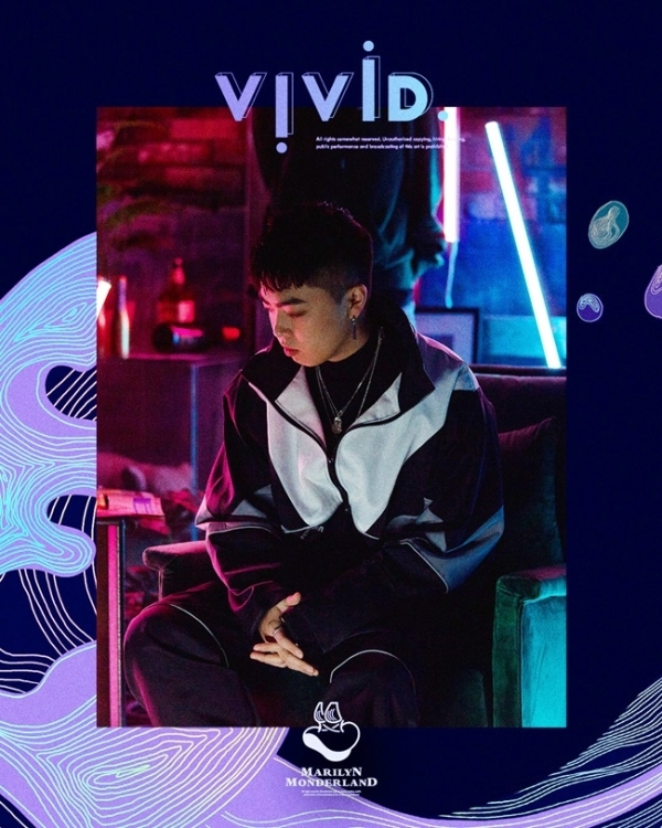 신예 주니 첫 미니앨범 'Vivid, Pt. 1' 커버 이미지. 마릴린 먼더랜드