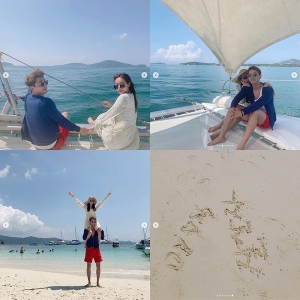 송다예 김상혁 부부가 달달한 신혼여행 사진을 공개했다. 송다예 인스타그램