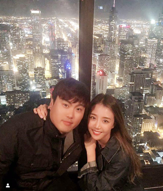 류현진 배지현 부부. 배지현 인스타그램