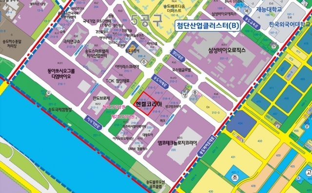 헨켈코리아가 들어설 송도국제도시 첨단산업클러스터 내 부지. 인천경제청 제공