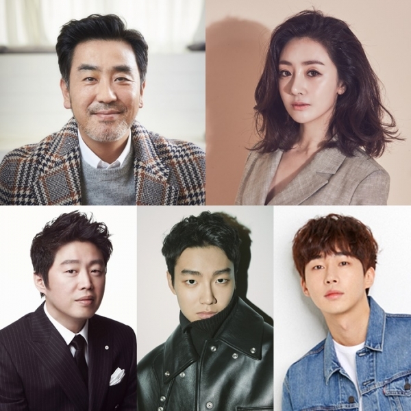 영화 '입술은 안돼요'에 출연을 확정한 배우 류승룡 오나라 김희원 성유빈 무진성. 프레인TPC, 뽀빠이엔터테인먼트, JC Entertainment, UAA, 화이브라더스코리아