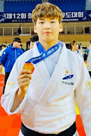 ▲ 여자 일반부 78㎏급 우승자 윤현지