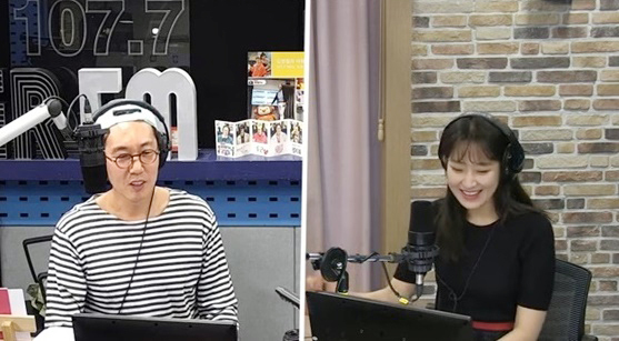 '김영철의 파워FM'에 출연한 주시은 아나운서와 DJ 김영철. SBS 보이는 라디오