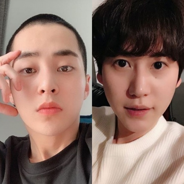 엑소 시우민(왼쪽)과 슈퍼주니어 규현. 시우민 규현 인스타그램