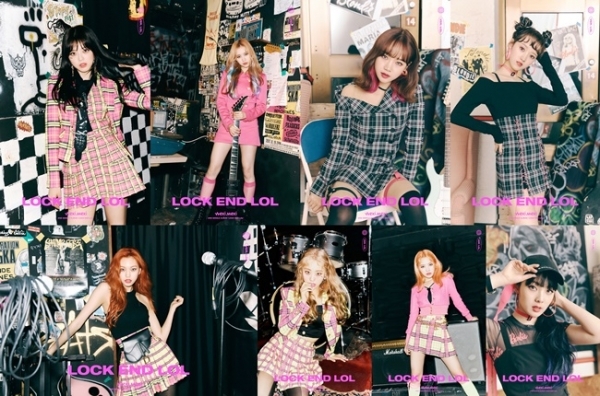 위키미키 두 번째 싱글 앨범 'LOCK END LOL(락앤롤)'의 'LOL'버전 개인 티저 이미지. 판타지오