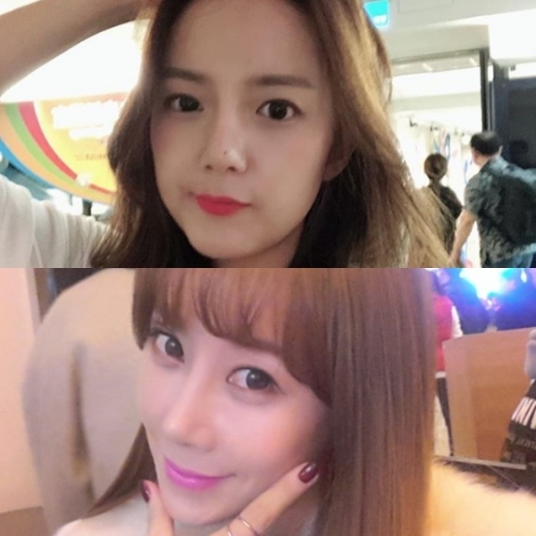 배우 강은비(위)와 하나경(아래). 강은비 인스타그램, 하나경 트위터