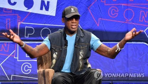 전 NBA 스타 데니스 로드먼. 연합뉴스