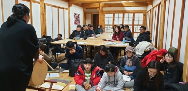 ▲ 원 명창 강의중