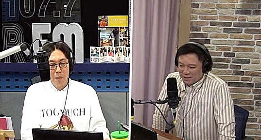 '김영철의 파워FM'에 출연한 뮤지컬 배우 정성화. SBS 보이는 라디오