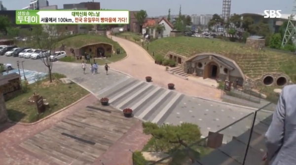 '생방송 투데이'에 소개된 천안 빵마을. SBS