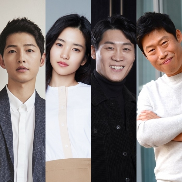 왼쪽부터 배우 송중기 김태리 진선규 유해진. 각 소속사 제공
