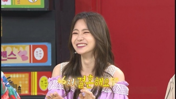 '비디오스타'에 출연한 방송인 서유리. MBC에브리원