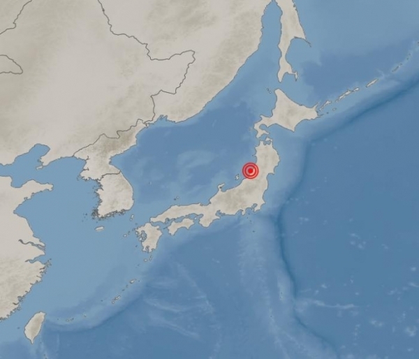 일본 야마가타(山形)현 인근 해상에서 18일 오후 10시 22분께 규모 6.8의 강진이 발생했다. 기상청 홈페이지