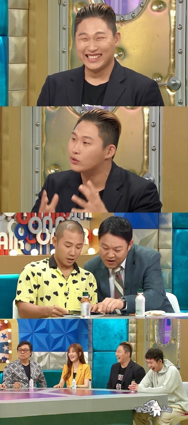 래퍼 스윙스가 '라디오스타'에 출연해 '깔짝 운동'으로 심한 놀림을 받았다고 털어놓는다. MBC